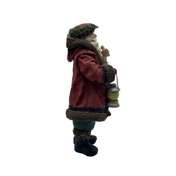 Woodland Santa Midwest Importers Fabric Mache #18186 in Box 10 I… - Picture 5 of 16